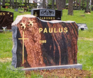 Hautakivi 5 Mäntsälän punainen 65x100x15