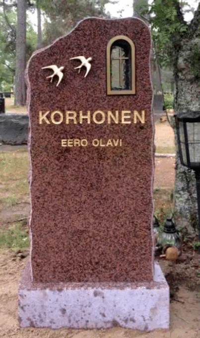 Hautakivi 14 Vehmaan punainen 110x45x15